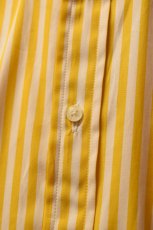 画像6: INDIVIDUALIZED SHIRTS (インディビジュアライズドシャツ) Barber Stripe Relaxed Fit Button Down Shirt [YELLOW] (6)