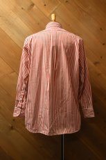 画像8: INDIVIDUALIZED SHIRTS (インディビジュアライズドシャツ) Barber Stripe Relaxed Fit Button Down Shirt [RED] (8)
