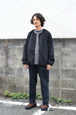 画像3: AXESQUIN -modified- (アクシーズクインモディファイド) MEETS EXCLUSIVE NYLON TAFFTA GATHER BLOUSON [BLACK] (3)