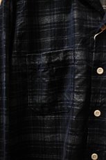 画像13: MOJITO (モヒート) ABSHINTH SHIRT Bar.2.0 Indigo Plaid [NAVY] (13)
