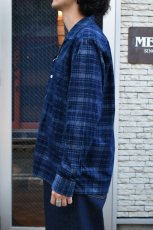 画像7: MOJITO (モヒート) ABSHINTH SHIRT Bar.2.0 Indigo Plaid [NAVY] (7)