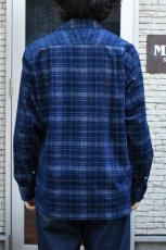 画像8: MOJITO (モヒート) ABSHINTH SHIRT Bar.2.0 Indigo Plaid [NAVY] (8)