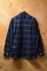 画像17: MOJITO (モヒート) ABSHINTH SHIRT Bar.2.0 Indigo Plaid [NAVY] (17)