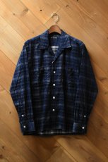 画像1: MOJITO (モヒート) ABSHINTH SHIRT Bar.2.0 Indigo Plaid [NAVY] (1)