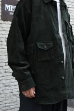 画像3: MODMNT (モドメント) CORDUROY UTILITY CPO SHIRT [KHAKI] (3)
