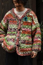 画像3: jawandi (ジャワンディ) MEETS EXCLUSIVE HAND KNIT CARDIGAN [MIX MULTI] (3)