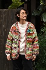 画像5: jawandi (ジャワンディ) MEETS EXCLUSIVE HAND KNIT CARDIGAN [MIX MULTI] (5)