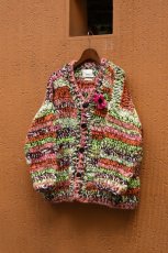 画像2: jawandi (ジャワンディ) MEETS EXCLUSIVE HAND KNIT CARDIGAN [MIX MULTI] (2)