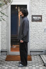 画像4: WALLA WALLA SPORT (ワラワラスポーツ) 13oz ROLL NECK TURTLE [USED BLACK] (4)