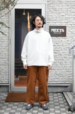 画像3: WALLA WALLA SPORT (ワラワラスポーツ) 13oz ROLL NECK TURTLE [IVORY] (3)