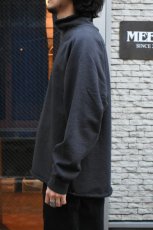 画像7: WALLA WALLA SPORT (ワラワラスポーツ) 13oz ROLL NECK TURTLE [USED BLACK] (7)