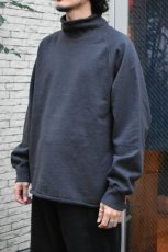 画像2: WALLA WALLA SPORT (ワラワラスポーツ) 13oz ROLL NECK TURTLE [USED BLACK] (2)