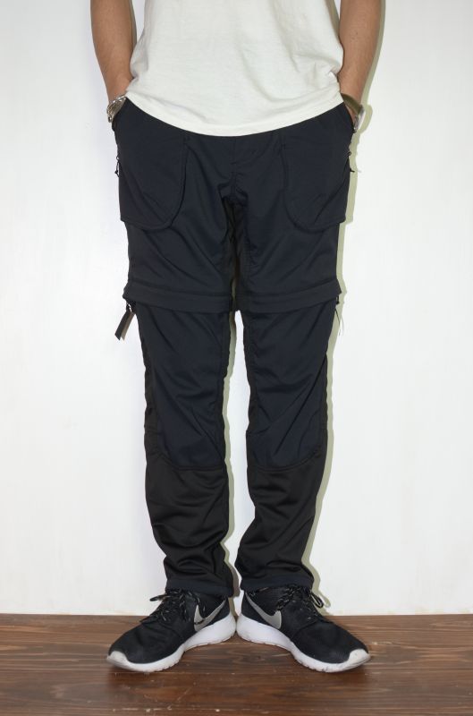 and wander (アンドワンダー) trek 2way pants [BLACK] が入荷しました