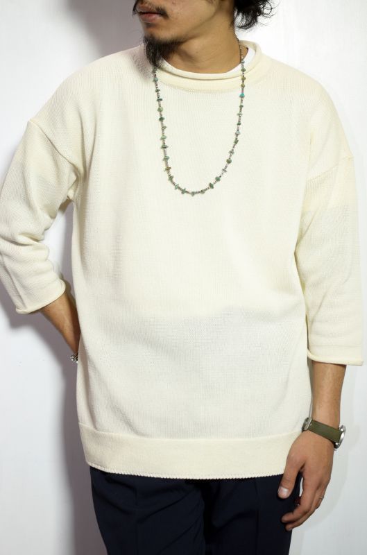 A VONTADE (アボンタージ) 3/4 Sleeve Roll Neck Sweater -Loose Fit- [ECRU] が入荷しました