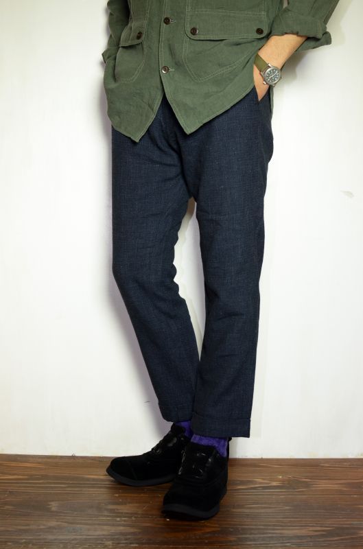 SAGE DE CRET (サージュデクレ) 9分丈テーパードパンツ [Navy] が入荷しました