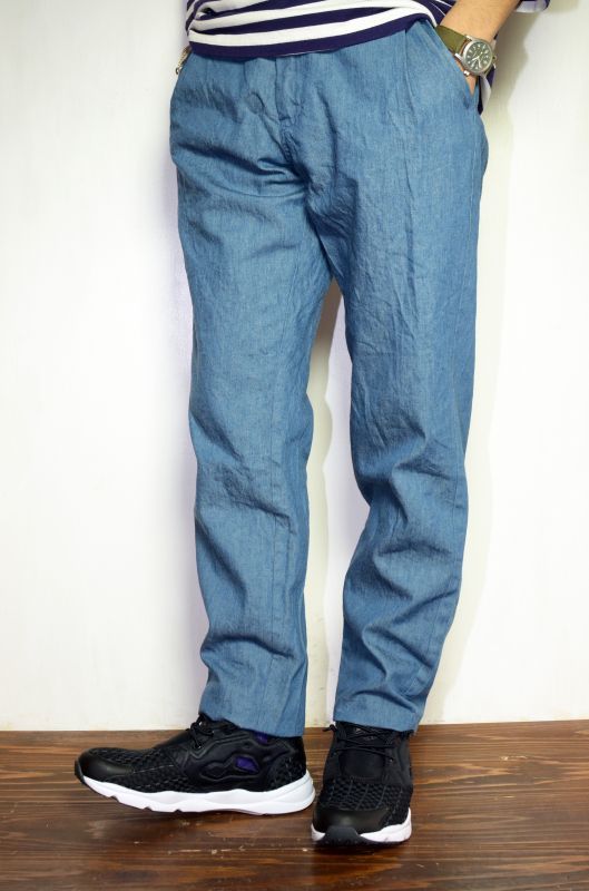 FUJITO (フジト) 1 Tuck Easy Pants [Light Indigo] が入荷しました