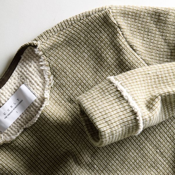 CURLY (カーリー) LATTICE SWEAT [OLIVE] が入荷しました