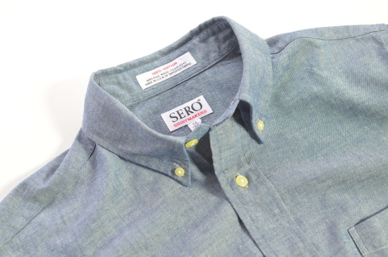 SERO (セロ) Button Down Shirts -Chambrey- [Blue] が入荷しました