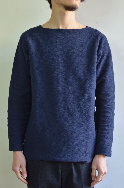 FUJITO (フジト) L/S Boatneck Shirt [Navy] が入荷しました
