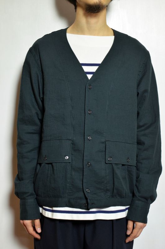 YOTA TOKI (ヨータトキ) NO COLLAR SHIRT EASY FIT [Gauze/Black] が入荷しました