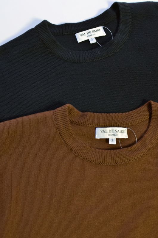 VAL DE SAIRE (バル・デ・セール) Crew Neck Knit [2-colors] が入荷しました