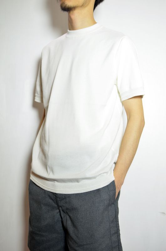 FUJITO (フジト) Mockneck Knit T-Shirt [Off White] が入荷しました
