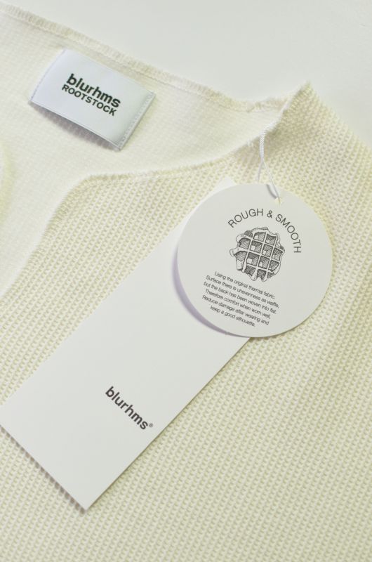 blurhms (ブラームス) Rough & Smooth Thermal Loose Fit Over-Neck [Off] が入荷しました