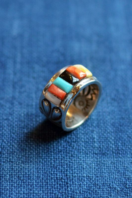 Ray Adakai (レイアダカイ) Inlay Ring [fiesta] が入荷しました