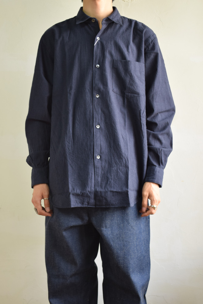 COMOLI (コモリ) コットンネル コモリシャツ [NAVY] が入荷しました - MEETS