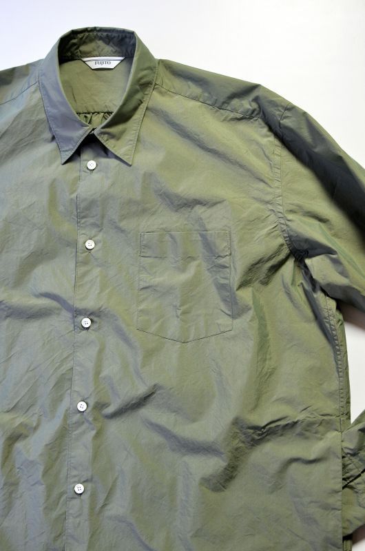 FUJITO (フジト) Long Silhouette Shirt [Khaki] が入荷しました