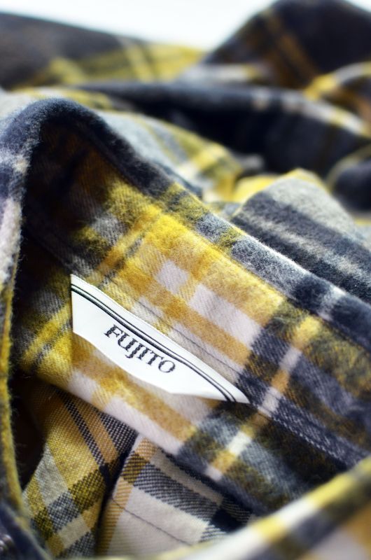 FUJITO (フジト) Snap Button Shirt [Yellow Check] が入荷しました