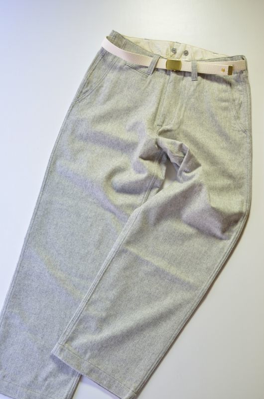 MASTER & Co. (マスターアンドコー) WOOL PANTS with BELT [GRAY] が入荷しました