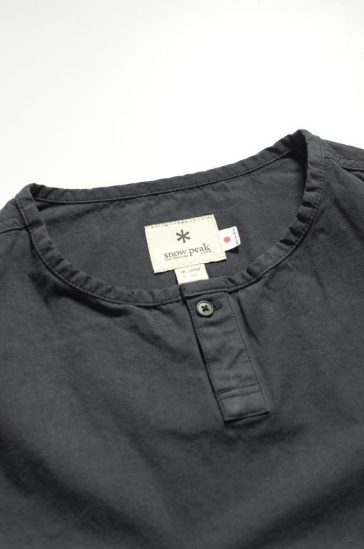 snow peak (スノーピーク) Sailor Clth Apron Shirt[Black]が入荷しました。