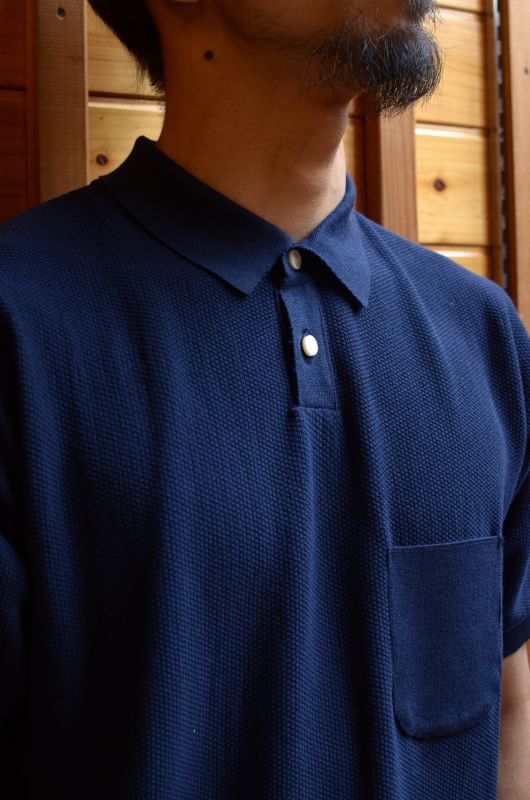 comm.arch. (コム・アーチ) KNITTED POLO IN MOSS STITCH が入荷しました。