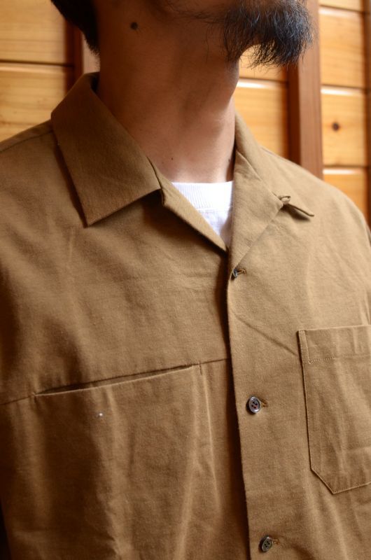 comm.arch. (コム・アーチ) KNITTED AIRY OPEN COLLAR SHIRTが入荷しました。