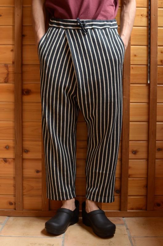 snow peak (スノーピーク) CottonLinenStripedPants [Black×Ecru]が入荷しました。