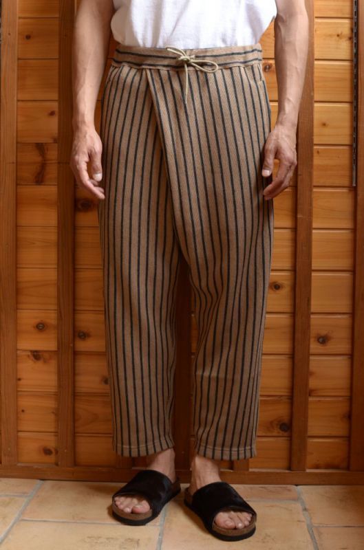 snow peak (スノーピーク) CottonLinenStripedPants [Brown×Black]が入荷しました。