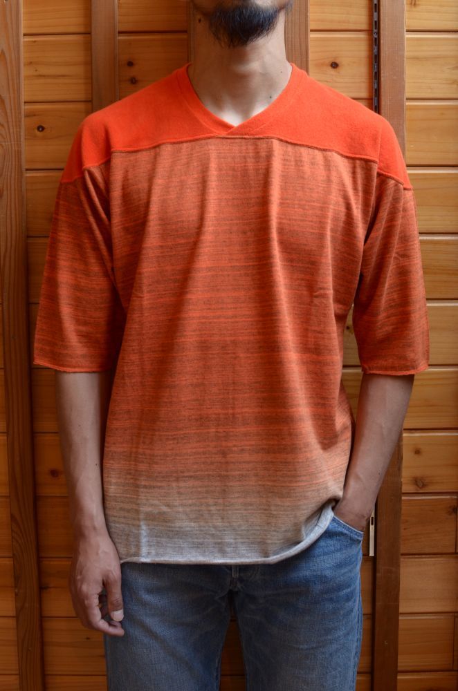 CURLY (カーリー) HORIZON CAP SHOULDER HS TEE〔ORANGE〕が入荷しました。