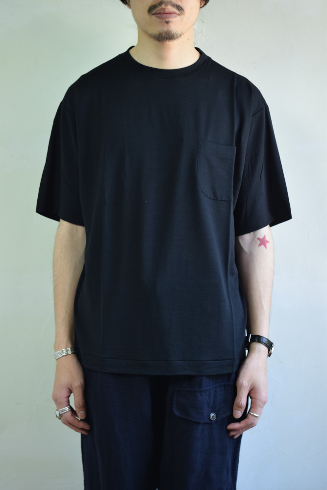 COMOLI (コモリ) ウール天竺 半袖クルー [NAVY]が入荷しました。 - MEETS