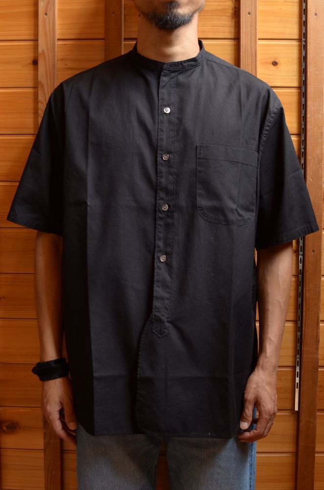 blurhms (ブラームス) Soft Ox Band Collar Shirt [Black] が入荷しました。