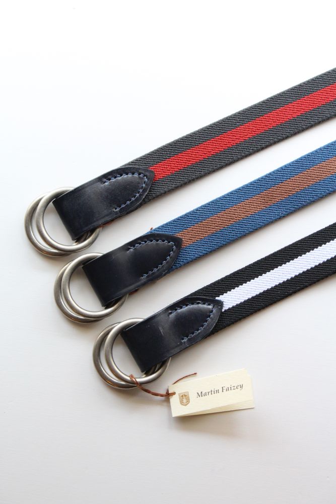 Martin Faizey (マーティンフェイジー) Belgian Webbing W ring Belt [3-colors] が入荷しました。