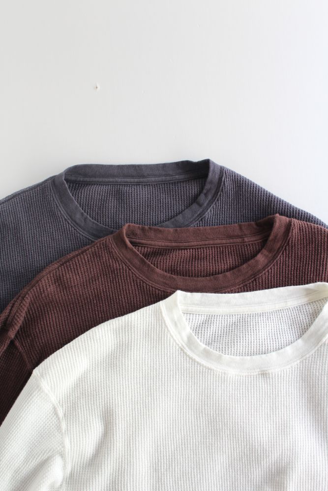 着もちいい服 F/W FACE L/S THERMAL T-SHIRT [3-colors] が入荷しました。