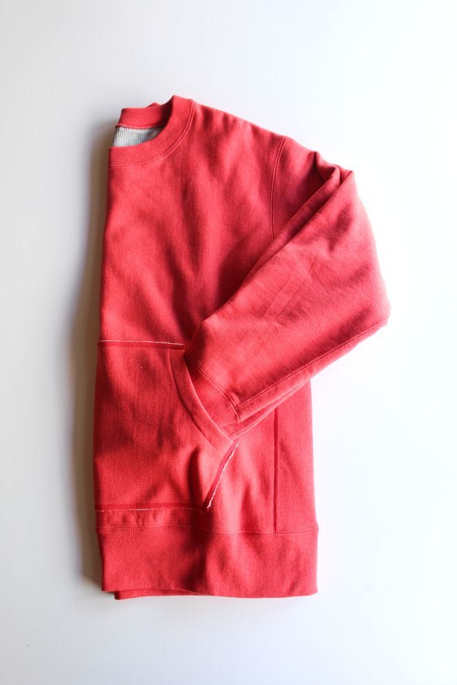 *A VONTADE (アボンタージ) 26/2 BD Crewneck Sweat -Double face-[RED MIX] が入荷しました。