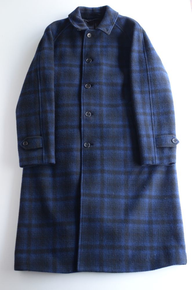 J.PRESS(ジェイ・プレス) WOOL RICH BALMACAAN COAT 〔BLUE/BLK CHECK〕が入荷しました。