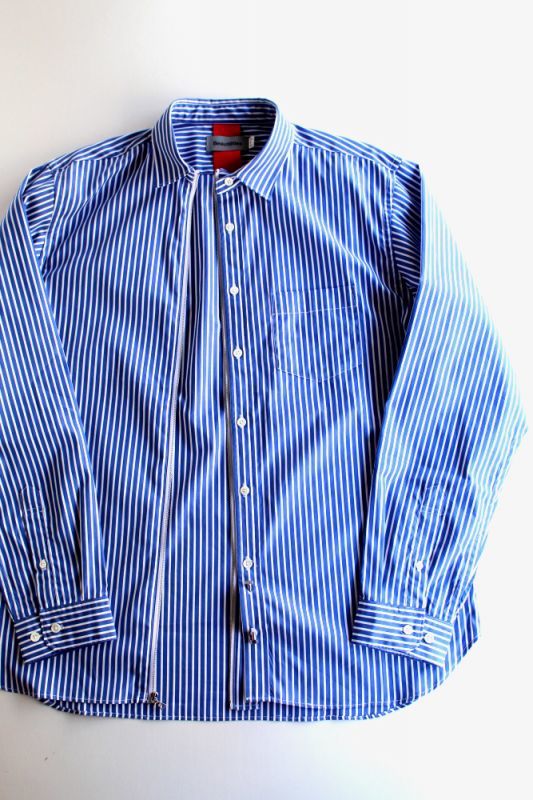 Beautilities(ビューティリティーズ) Utility Zip Shirt [Blue Stripe] が入荷しました。