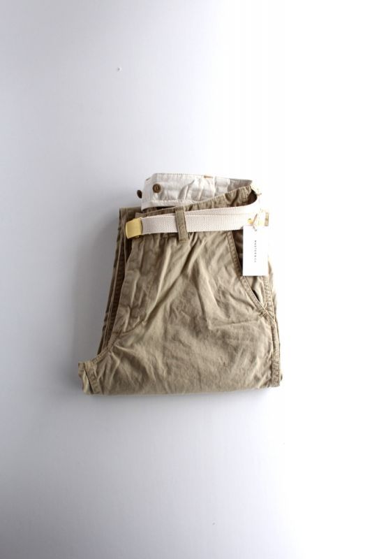 MASTER & Co. (マスターアンドコー) CHINO PANTS with BELT [BEIGE] が入荷しました。