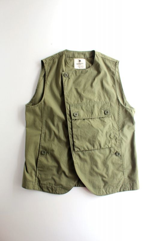 snow peak (スノーピーク) Ventile Vest [OLIVE]が入荷しました。