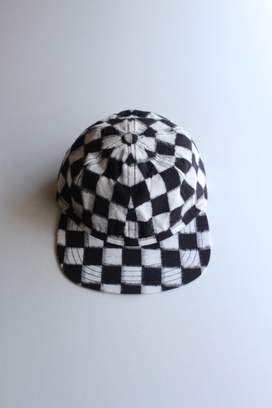 SOWBOW(ソウボウ) 久留米絣 6PANEL CAP 〔WHITE/BLACK〕 が入荷しました。