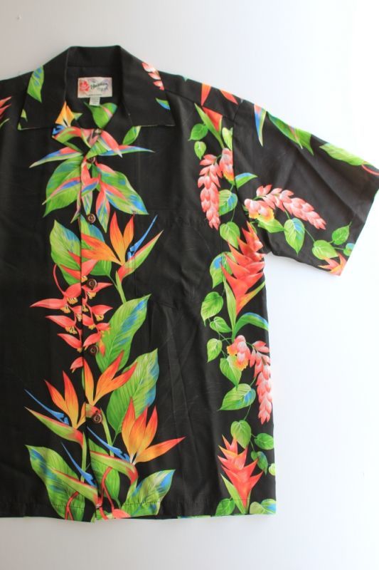 HILO HATTIE(ヒロハッティ） Aloha Shirt -Bird of paradise- 〔BLACK〕が入荷しました。