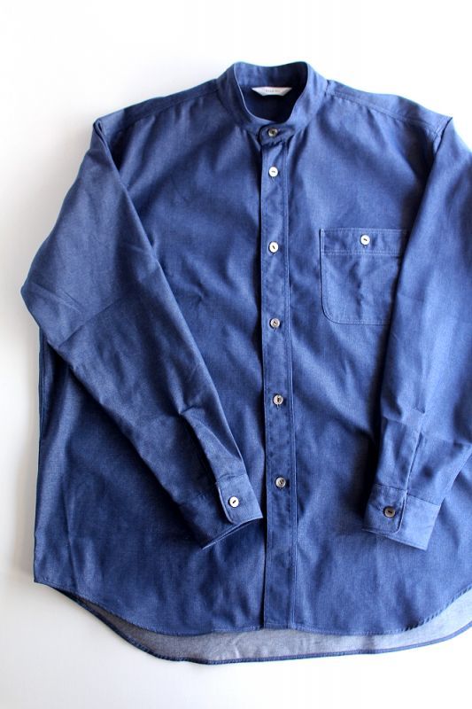 FUJITO (フジト) B/S Stand Collar Shirt [INDIGO] が入荷しました。